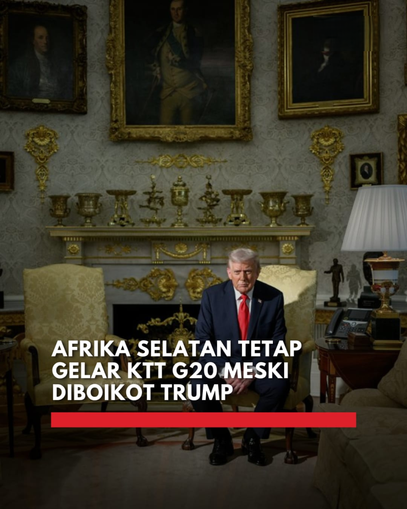 Afrika Selatan menggelar KTT G20 pada 22–23 November 2025 untuk membahas keringanan utang negara berkembang, meski beberapa pemimpin dunia absen.