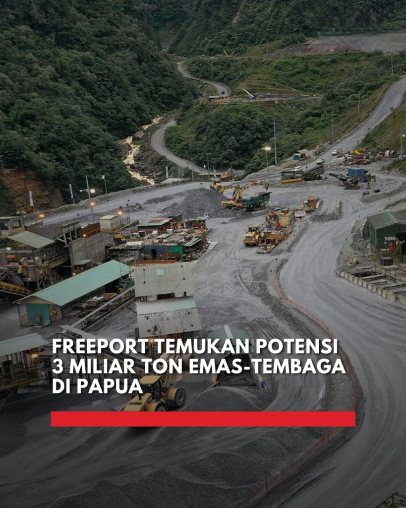 PT Freeport Indonesia menemukan 3 miliar ton sumber daya bijih baru di Papua. Temuan ini membuka peluang besar bagi perpanjangan operasi tambang setelah 2041. Simak analisis lengkapnya.
