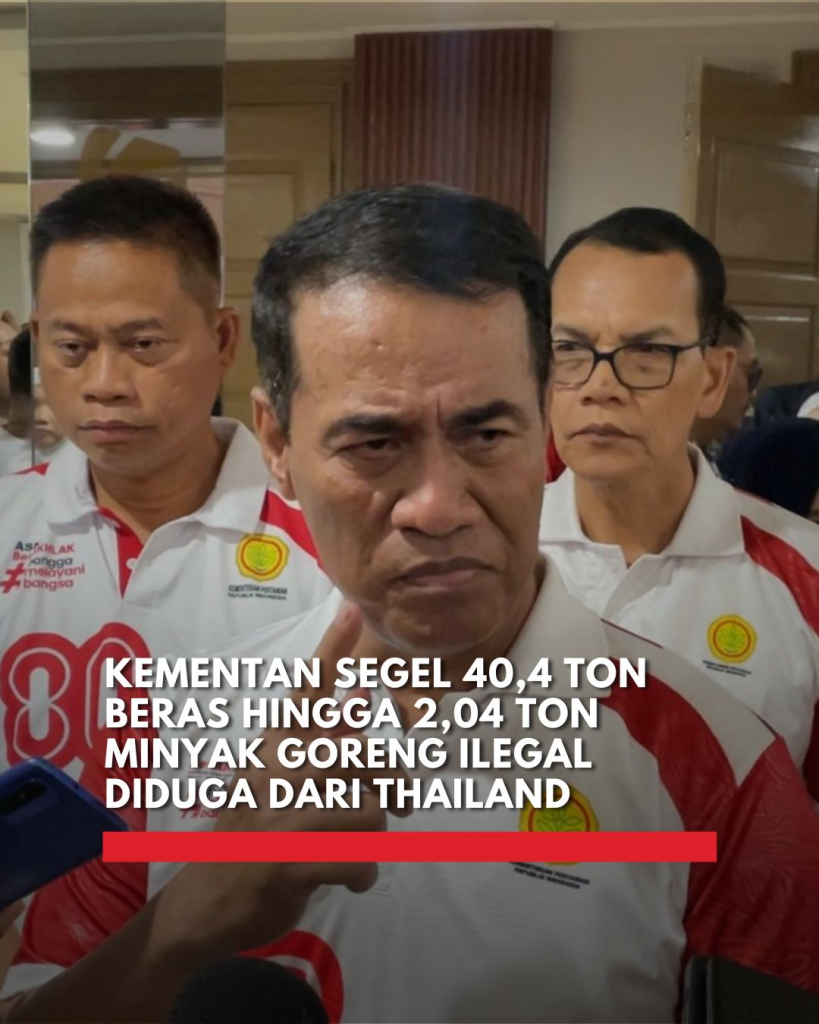 Kementan mengamankan 40,4 ton beras ilegal dan sejumlah barang selundupan di Batam. Pemerintah bergerak cepat setelah menerima laporan masyarakat melalui Lapor Pak Amran.