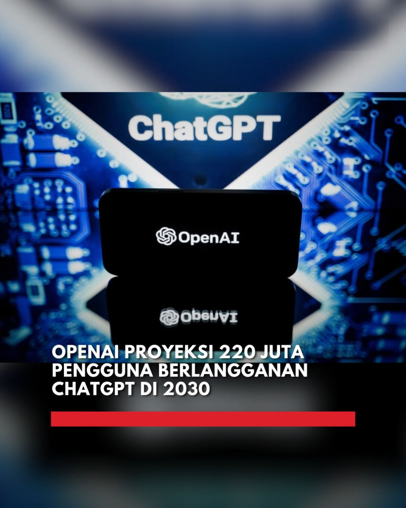 OpenAI memproyeksikan 220 juta pengguna akan berlangganan ChatGPT pada 2030. Pertumbuhan ini menempatkan ChatGPT sebagai salah satu bisnis langganan terbesar di dunia.