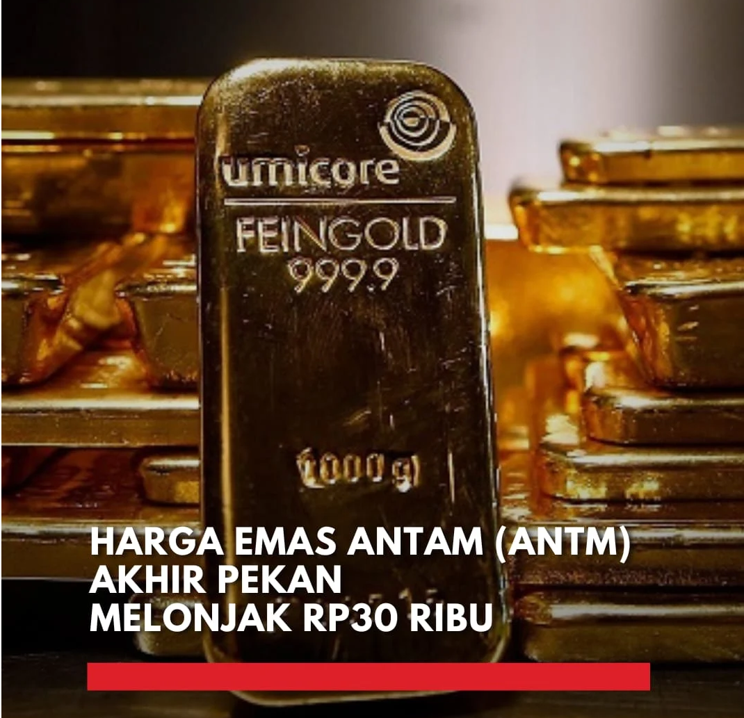 Harga emas Antam (ANTM) pada hari ini, Sabtu (29-11-2025) naik Rp30.000 ke Rp2.413.000 per gram harga emas Antam hari ini