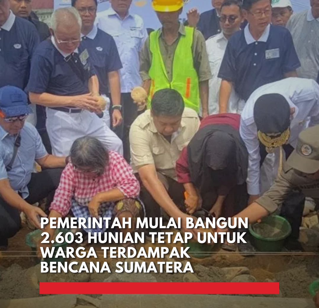 pembangunan hunian tetap Sumatera