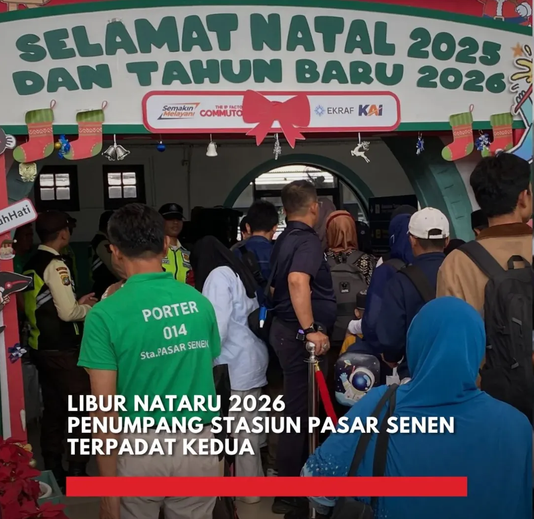 Stasiun Pasar Senen Nataru 2025